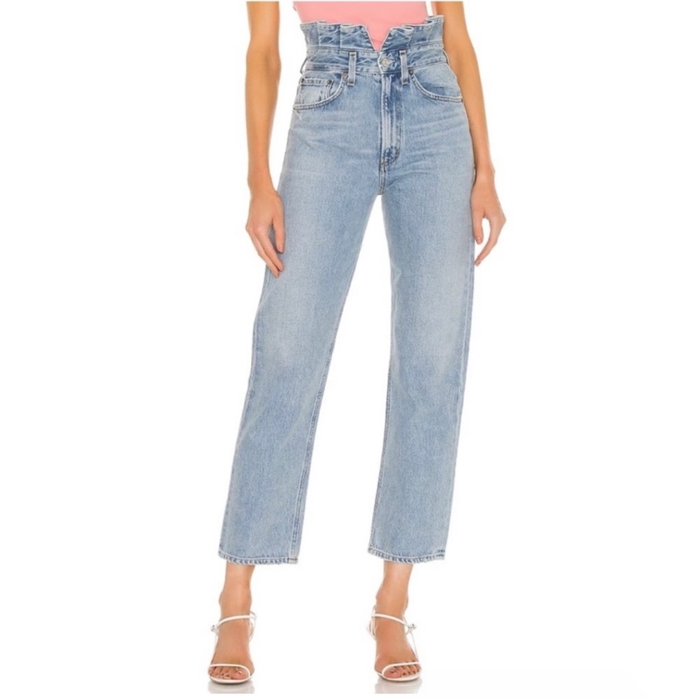 Agolde Light Blue High Rise Women Jeans